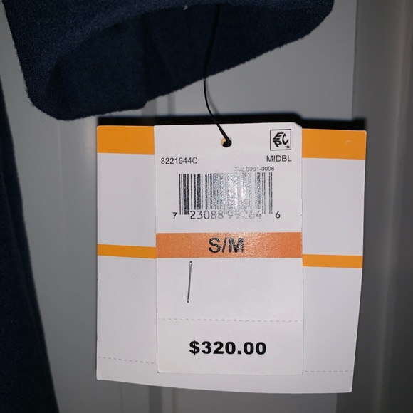 Anne Klein Navy blue wool coat - Picture 3 of 4